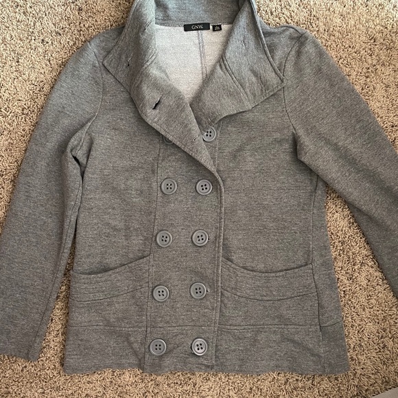 Button Down Gray Jacket - Picture 3 of 4